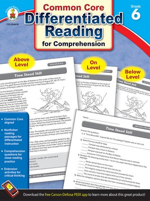 cover image of Differentiated Reading for Comprehension, Grade 6
